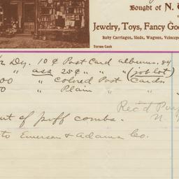 N. Whitman & Son. Bill