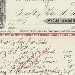 Wm. A. Tottle & Co.. Bill