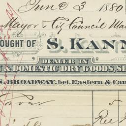 S. Kann. Bill