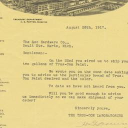 Trus-Con Laboratories. Letter