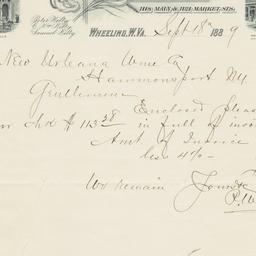 Peter Welty & Co.. Letter