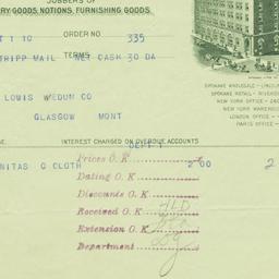 Spokane Dry Goods Co.. Letter