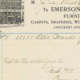 Emerson & Son. Bill