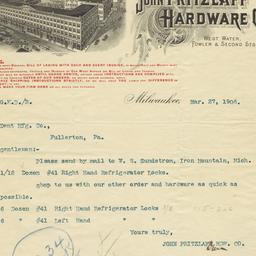 John Pritzlaff Hardware Co....