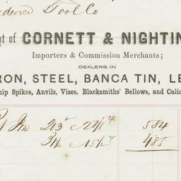 Cornet & Nightengale. Bill