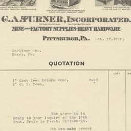 C. A. Turner, Incorporated....