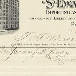 S. Ewart & Co.. Bill