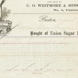 Union Sugar Refinery. Bill