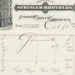 Springer Brothers. Bill