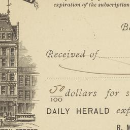 Boston Herald Co.. Card stock