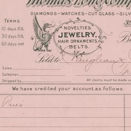 Thomas Long Company. Bill