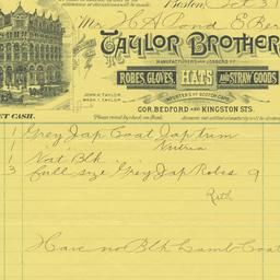 Taylor Brothers. Bill