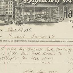 Bigelow & Dowse Co.. Bill