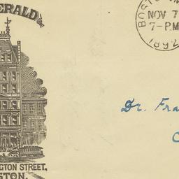 Boston Herald Co.. Envelope