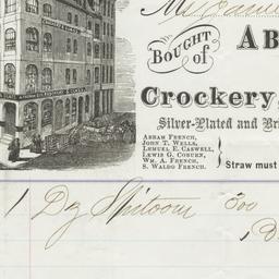 Abram French Company. Bill