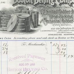 Boston Belting Company. Bill