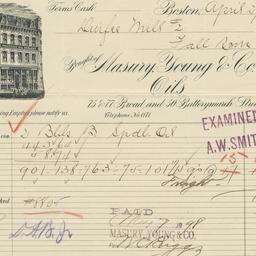 Masury, Young & Co.. Bill