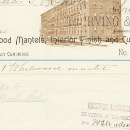 Irving & Casson. Bill
