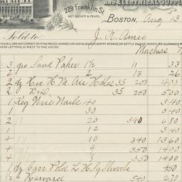 Bigelow & Dowse Co.. Bill