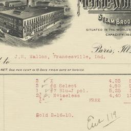 Merkle-Wiley Broom Co.. Bill