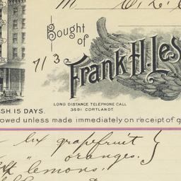 Frank H. Lester. Bill
