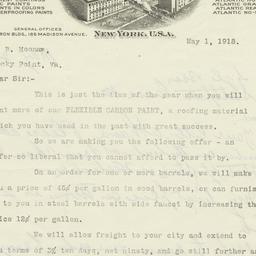 Atlantic Paint Co.. Letter