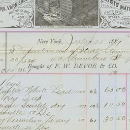 F.W. Devoe & Co.. Bill