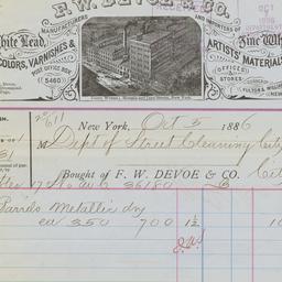 F.W. Devoe & Co.. Bill
