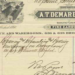 A.T. Demarest & Co.. Bill