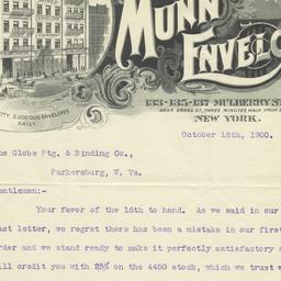 Munn Wired Envelope Company...