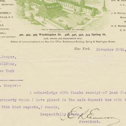Brotherhood Wine Co.. Letter