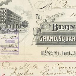 Behning & Son. Bill