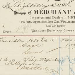 Merchant & Co.. Bill