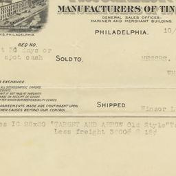 N. & G. Taylor Co.. Bill