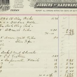 Packard Hardware Co.. Bill