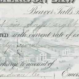 Emerson Saw Works. Check