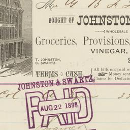 Johnston & Swartz. Bill