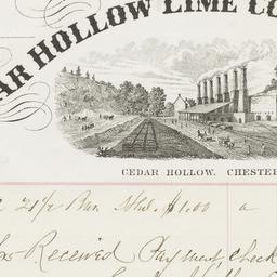 Cedar Hollow Lime Company. ...