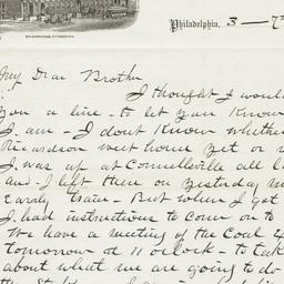 Girard House. Letter