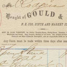 Gould & Co.. Bill