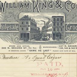 William King & Co.. Bill
