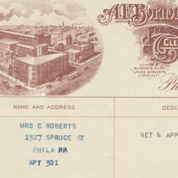 A. F. Bornot Bro. Co.. Bill