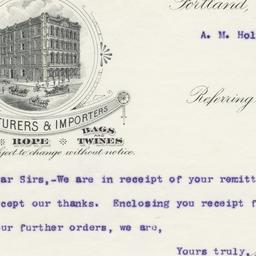 W. C. Noon & Co.. Bill