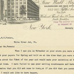 Robert Graves Co.. Letter