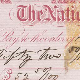 National Park Bank. Check