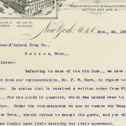 Standard Varnish Works. Letter