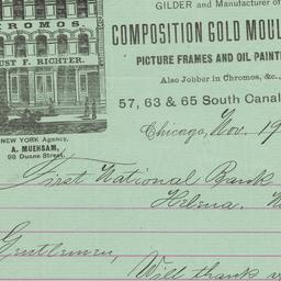 August F. Richter. Letter