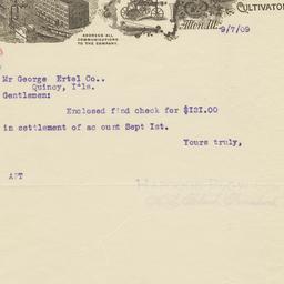 Hapgood Plow Co.. Letter