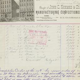 John C. Neemes & Co.. Bill