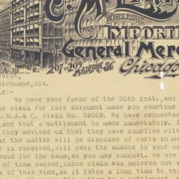 C. M. Linington. Letter